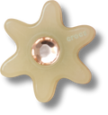 Tan Flower with Gem