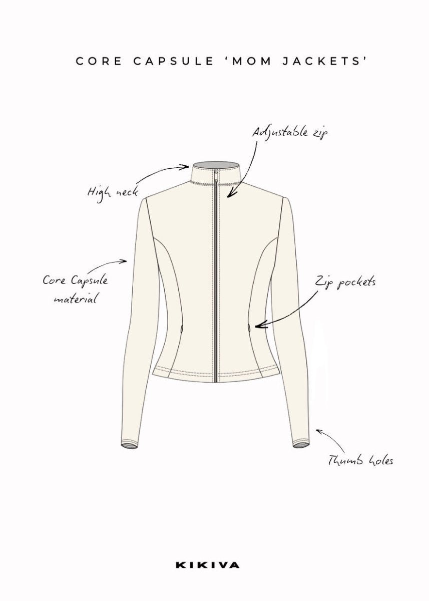 Core Capsule 'Mom' Jacket - Cream