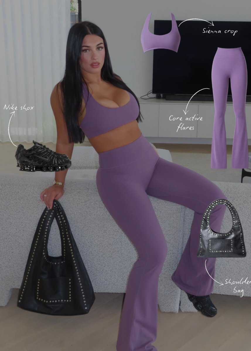CoreActive 'Best' Flares - Dark Purple